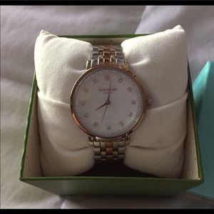 Kate spade silver and gold watch